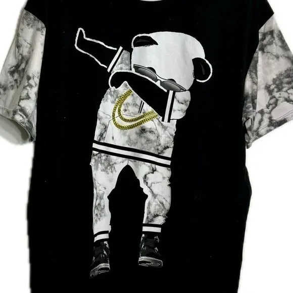 Good vibes men’s XL dabbing panda short sleeve skater T-shirt - Picture 4 of 5